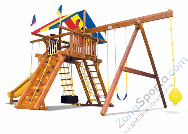 Детская игровая площадка Rainbow Play Systems КингКонг Кастл II Тент (KingKong Castle II RYB)