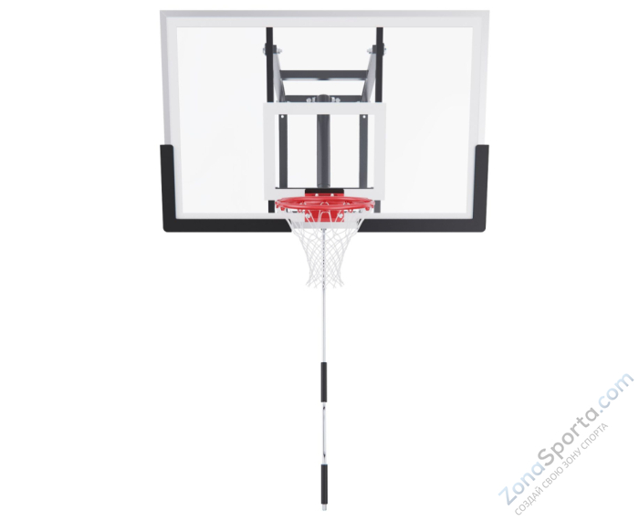 Баскетбольный щит DFC со съёмным регулятором высоты, поликарбонат 2,5 мм, 120 х 80 см