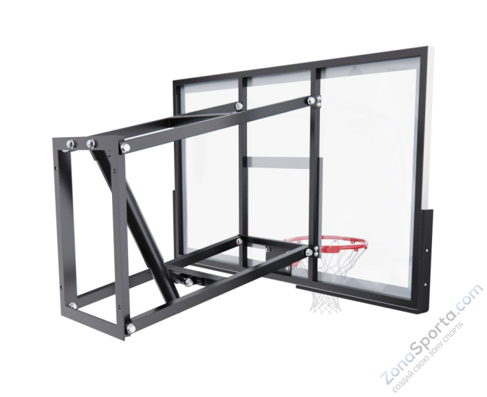 Баскетбольный щит DFC со съёмным регулятором высоты, поликарбонат 3 мм, 136 х 80 см