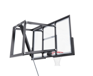 Баскетбольный щит DFC со съёмным регулятором высоты, стекло 6 мм, 120 х 80 см