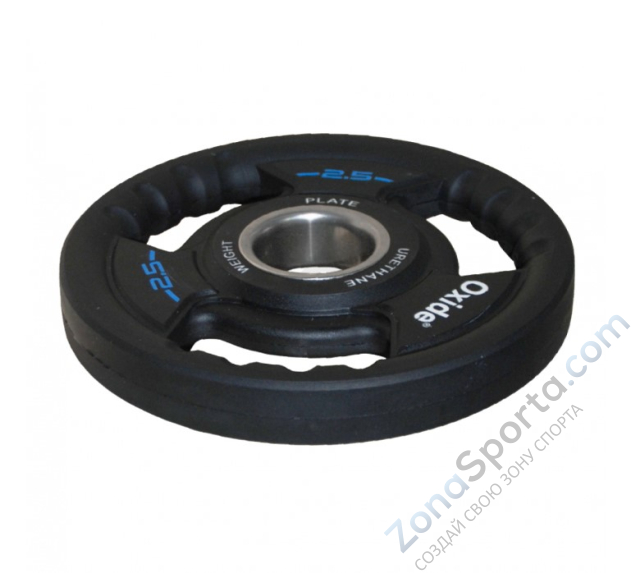 Черный олимпийский полиуретановый диск Oxide OWP02 2.5 кг