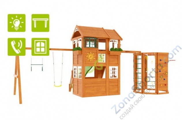 Детская площадка IgraGrad Клубный домик 2 с WorkOut Luxe