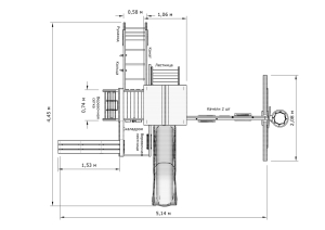 Детская игровая площадка IgraGrad X1