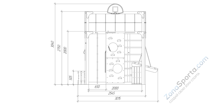 Детская площадка Савушка Куб-1 (Махагон) с подушками