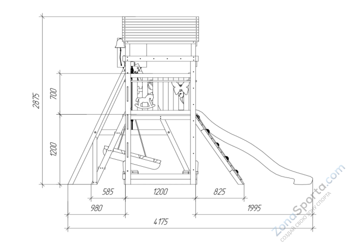 Детская площадка Савушка Мастер 5 Comfort