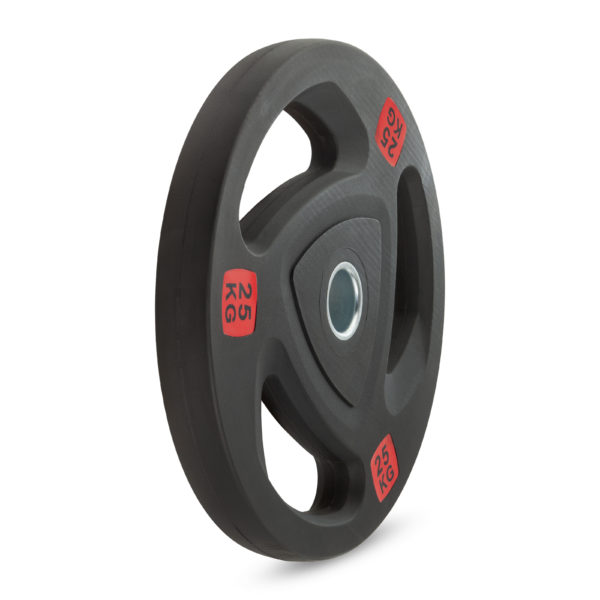 Диск 51 мм. обрезиненный с 3-мя хватами 25 кг VictoryFit VF-ST51250