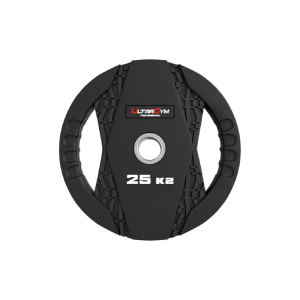 Диск обрезиненный с двумя хватами 15 кг UltraGym UG2005С