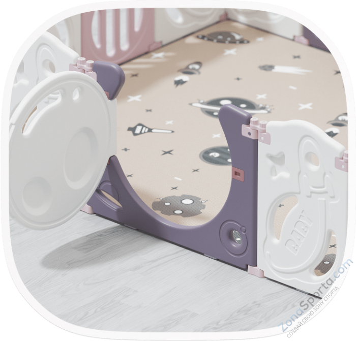 Манеж Unix Kids Supreme Space 160x160 Rose