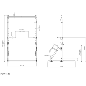Стационарный турник Marbo Sport MS-U116 2.0