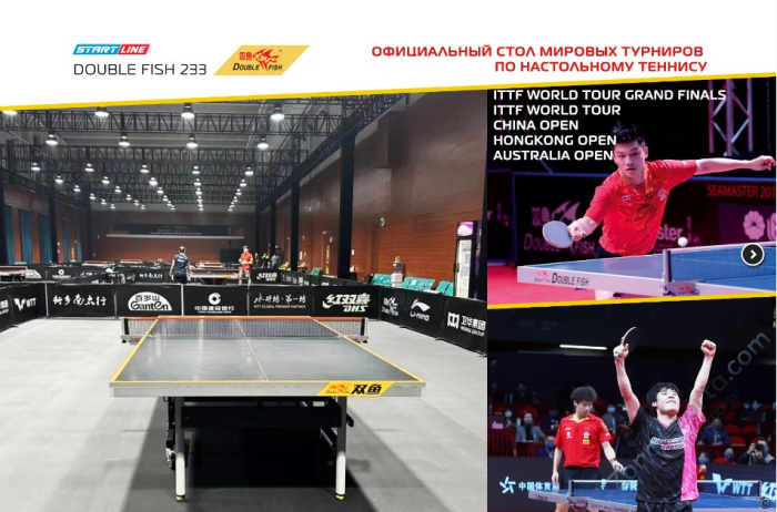 Стол теннисный Double Fish 233 синий