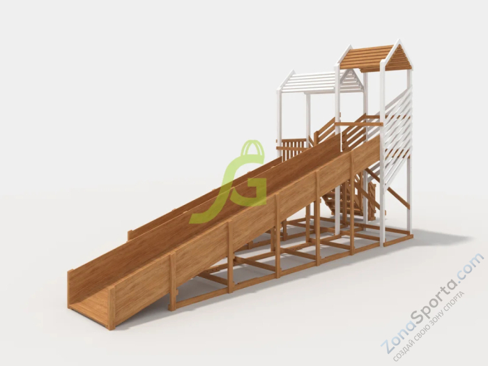 Зимняя горка IgraGrad Snow Fox скат 8 и 5 м мод.1