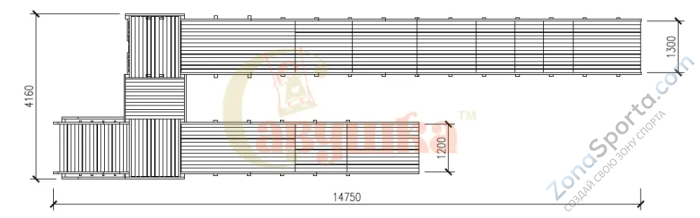 Зимняя горка Савушка Зима Wood-9