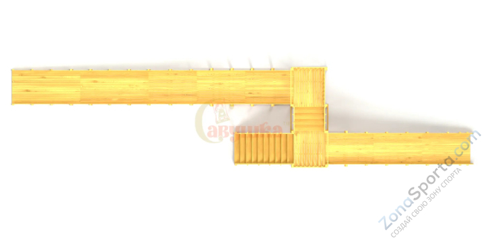 Зимняя горка Савушка Зима Wood-9/1