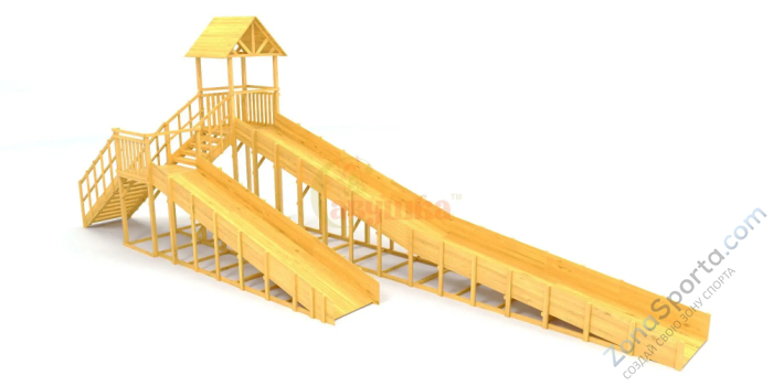 Зимняя горка Савушка Зима Wood 9/2